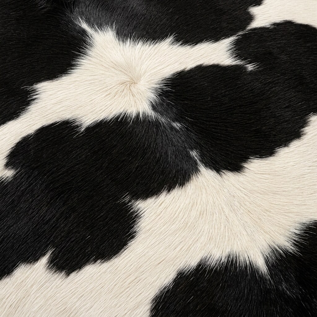 Noir & Blanc Matière de la peau de vache