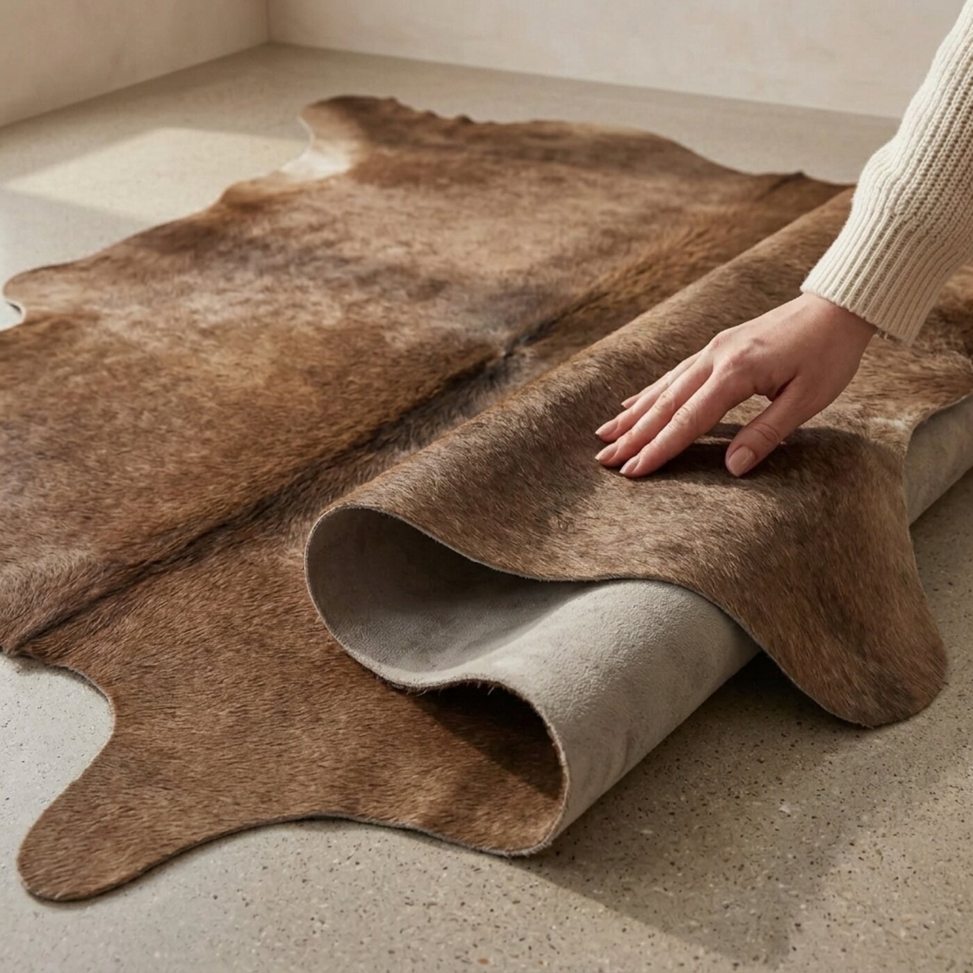 Peau de vache Taupe foncé - image 4