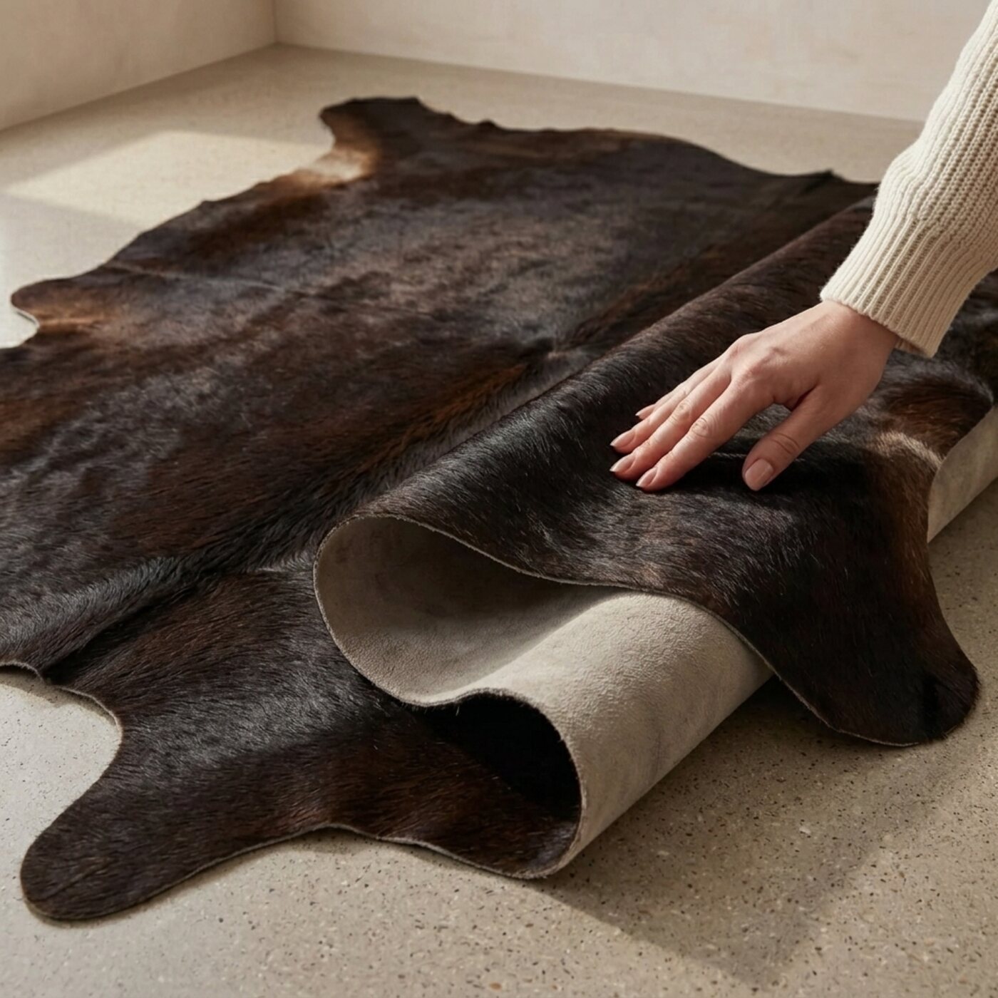 Peau de vache Brun foncé - image 4
