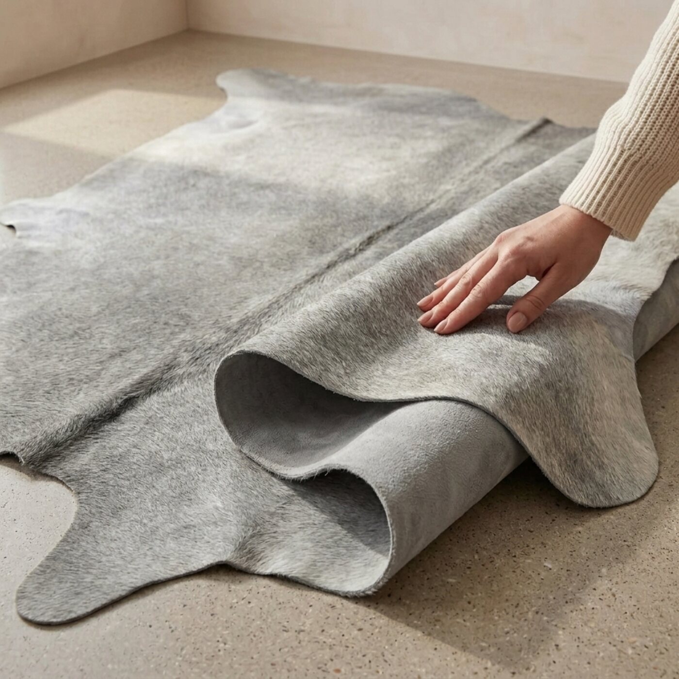 Peau de vache Gris clair - image 4