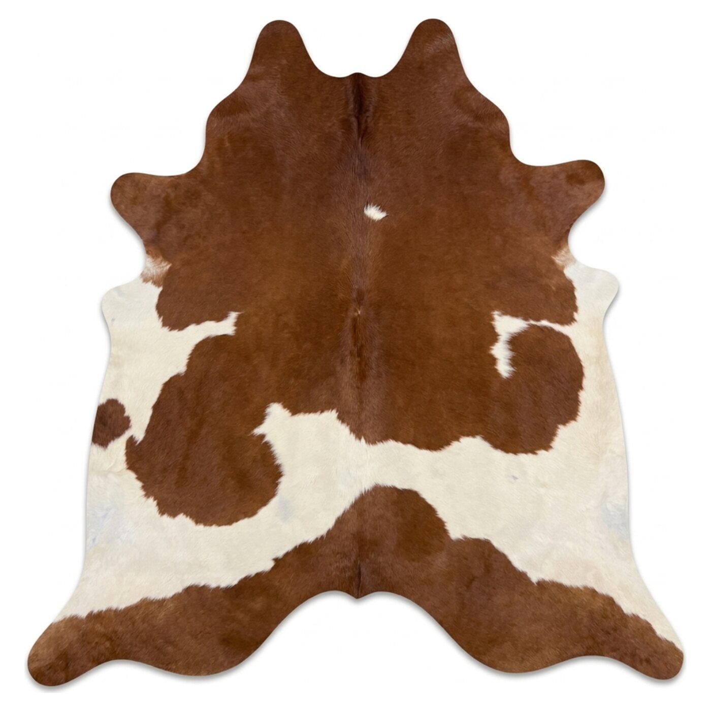 Peau de vache Brun roux et blanc tacheté - image 3