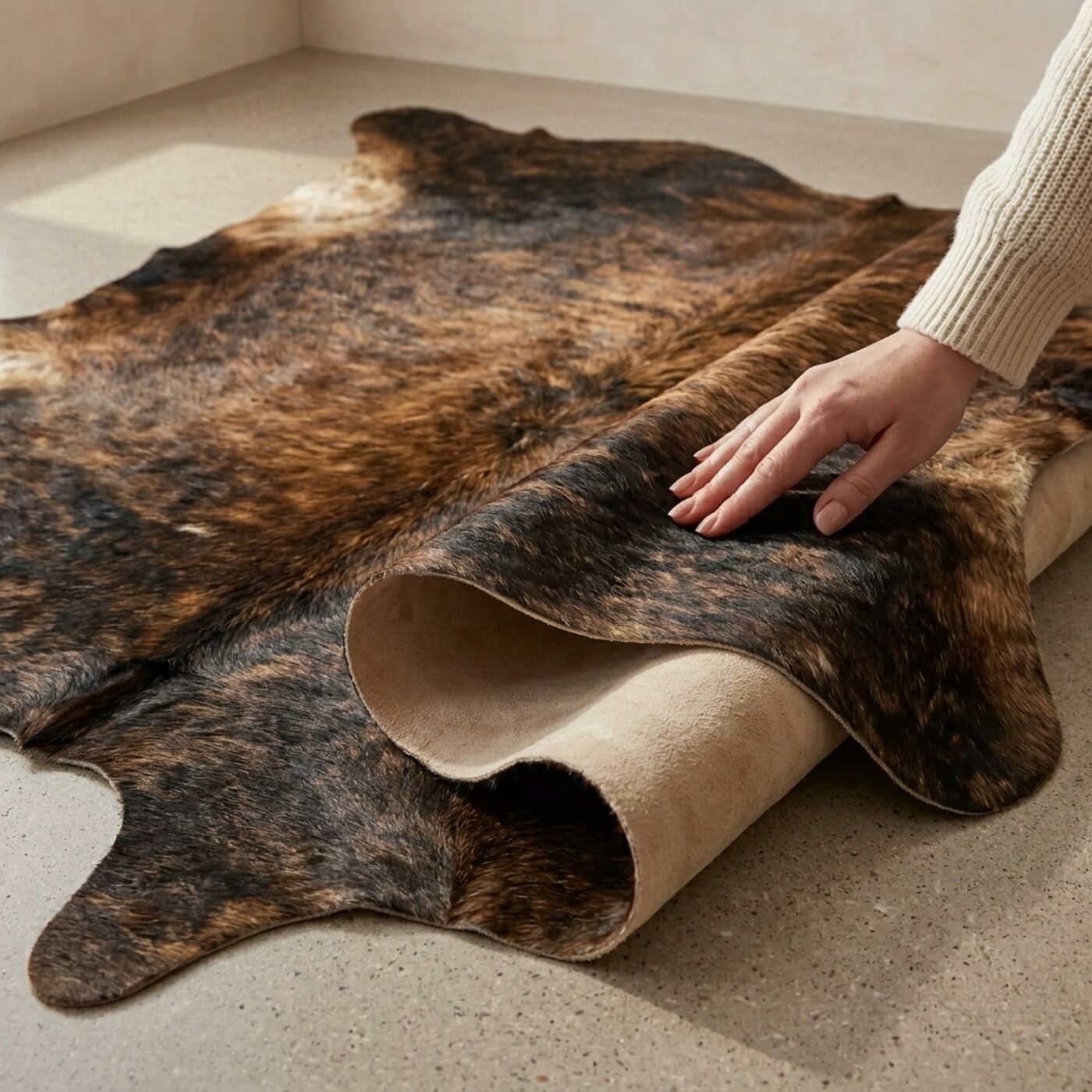 Peau de vache Brun chaud - image 4