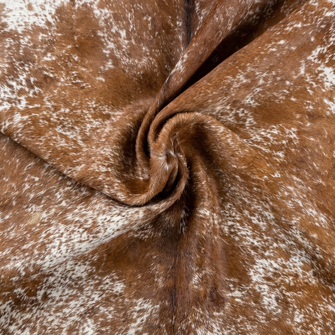 Peau de vache Poivre et sel Brun et blanc Foncé - image 5