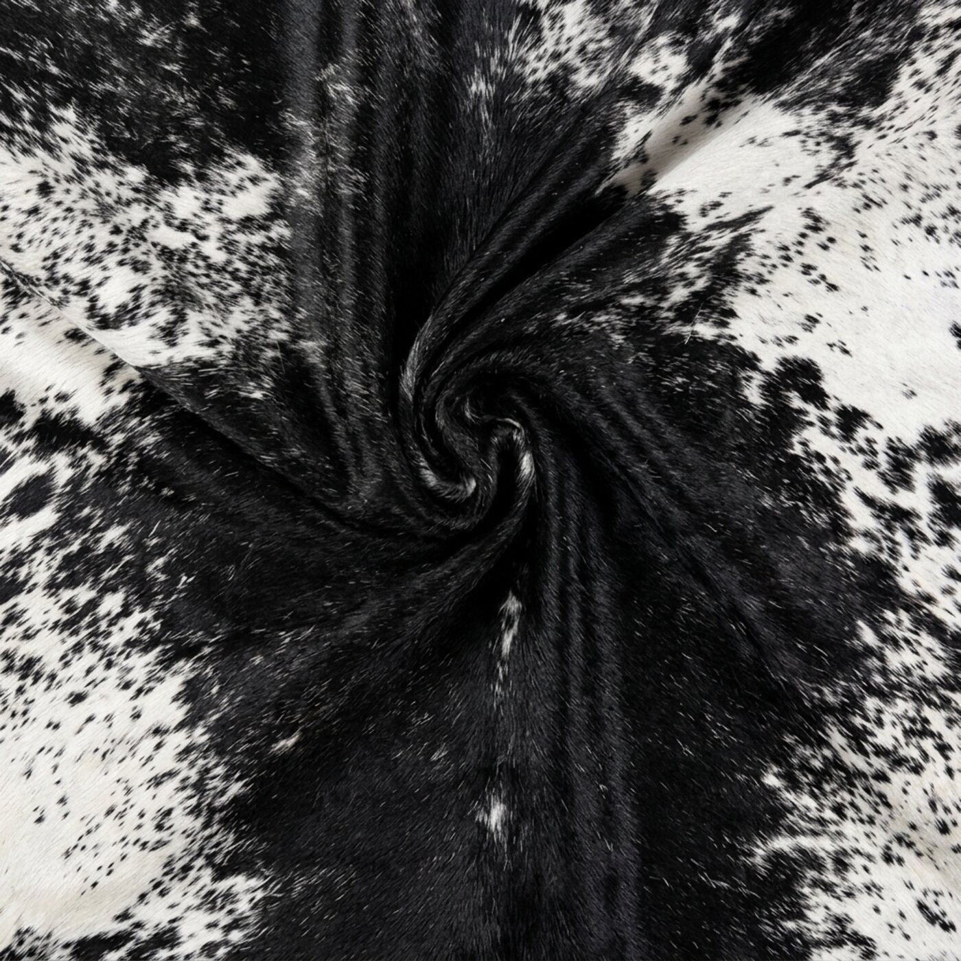 Peau de vache Poivre et sel Noir et blanc Foncé - image 5