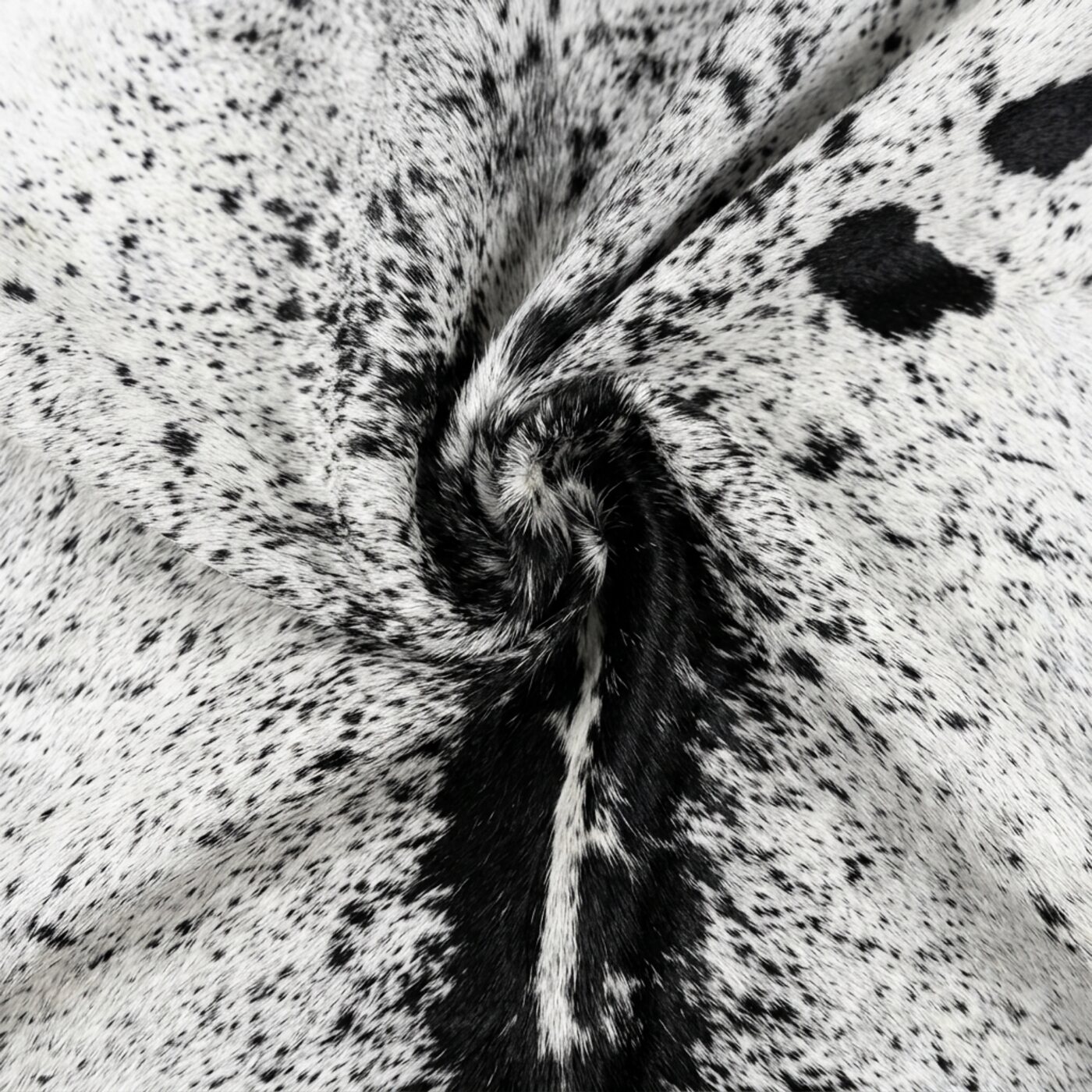 Peau de vache Poivre et sel Noir et blanc Clair - image 5