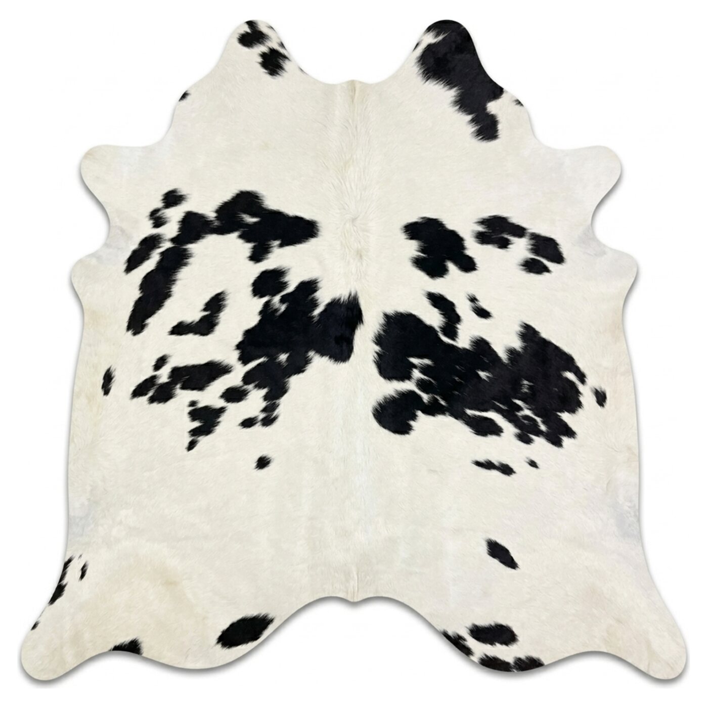 Peau de vache Noir et blanc tacheté clair - image 3