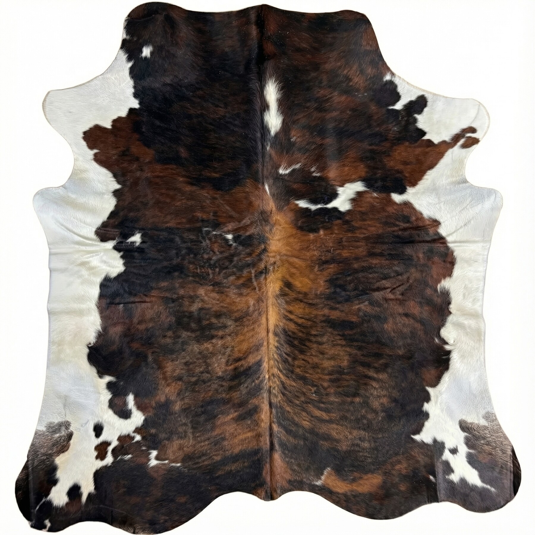 Tapis en peau de vache 214x203 cm - vue de dessus