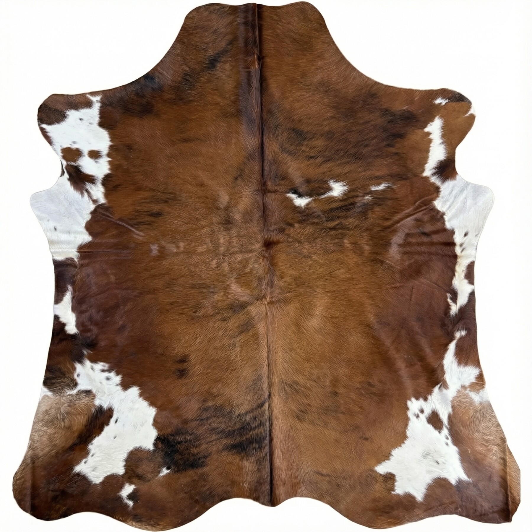 Tapis en peau de vache 223x214 cm - vue de dessus