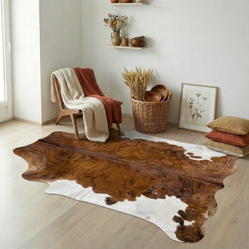 Tapis en peau de vache 235x199 cm - image 1