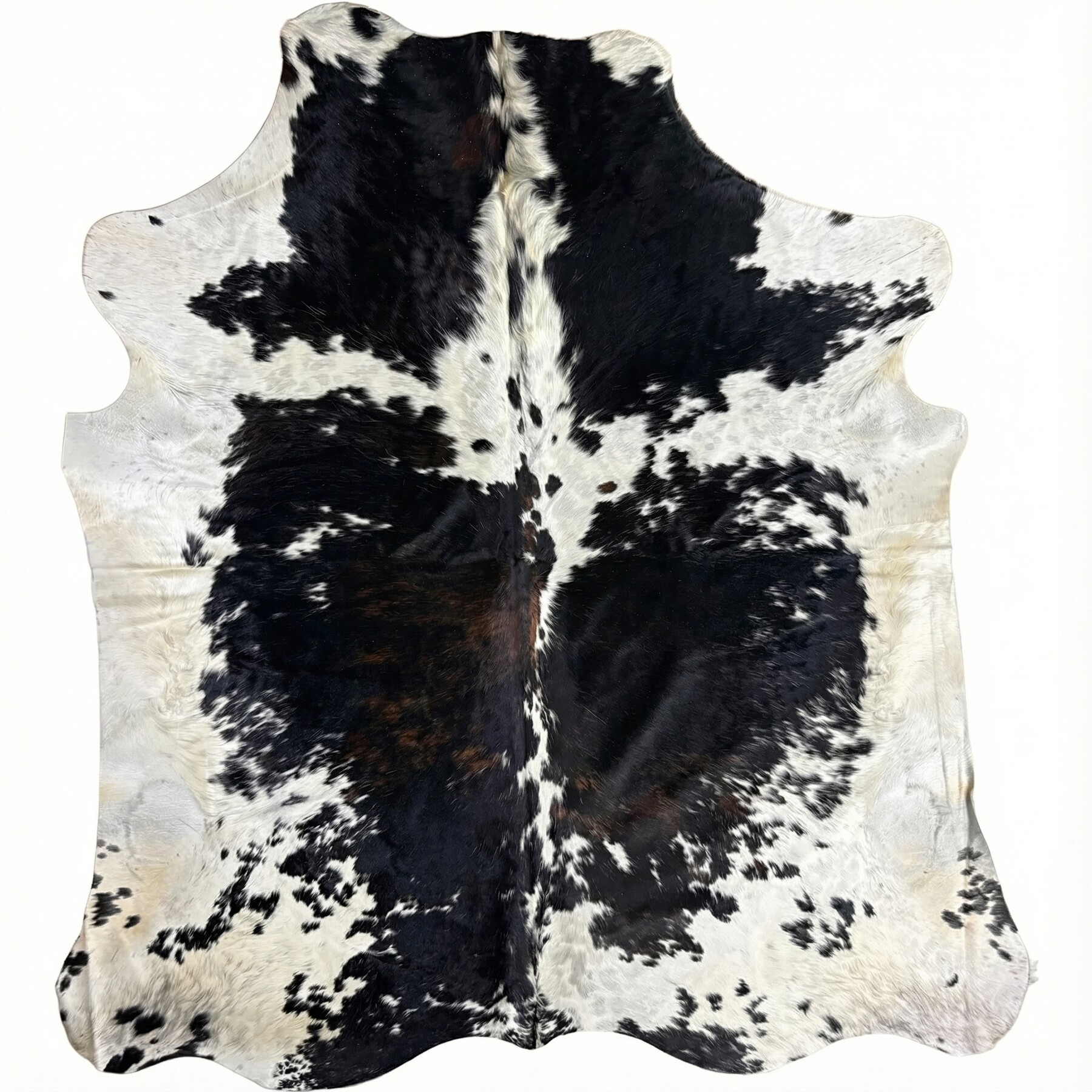 Tapis en peau de vache 219x197 cm - vue de dessus
