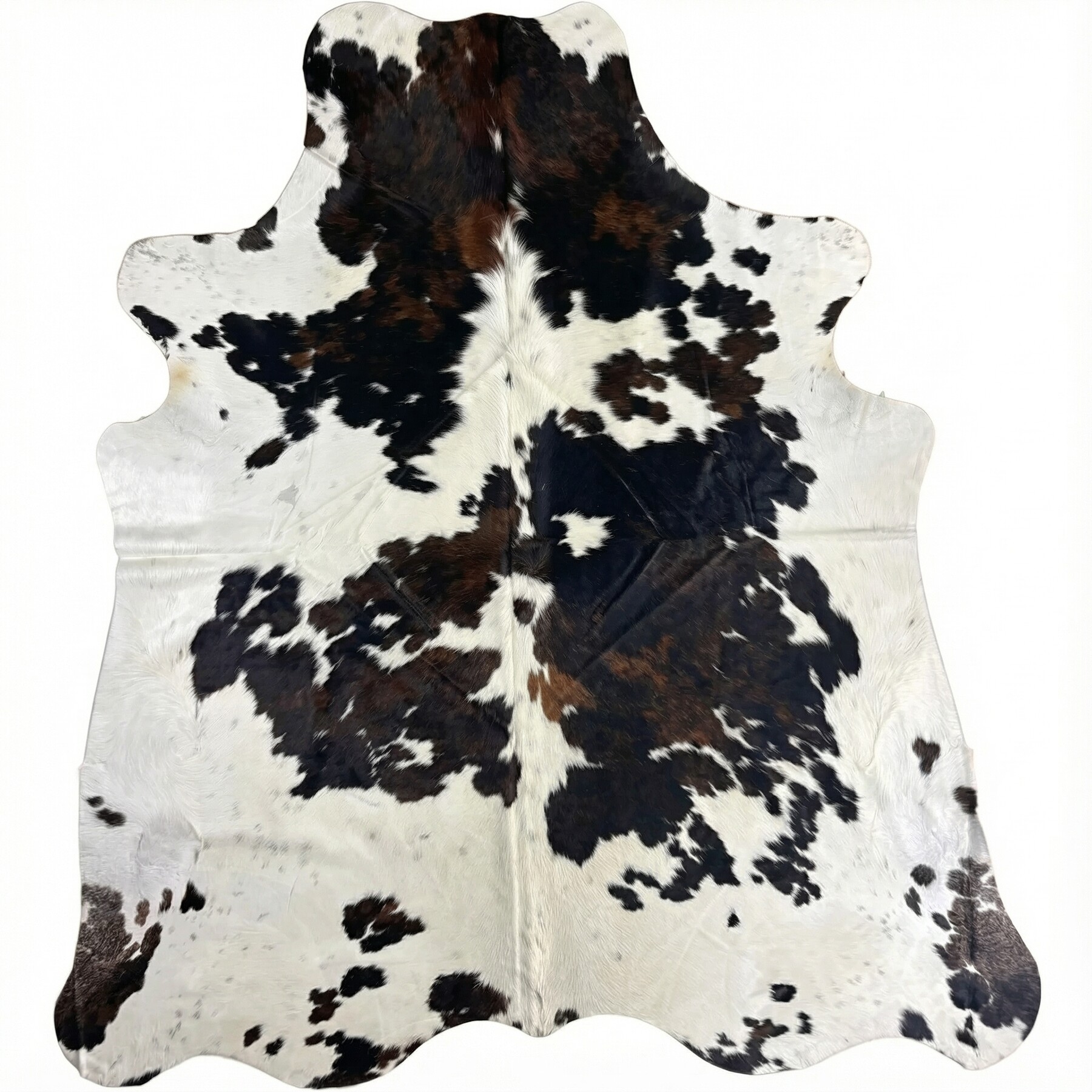 Tapis en peau de vache 242x220 cm - vue de dessus