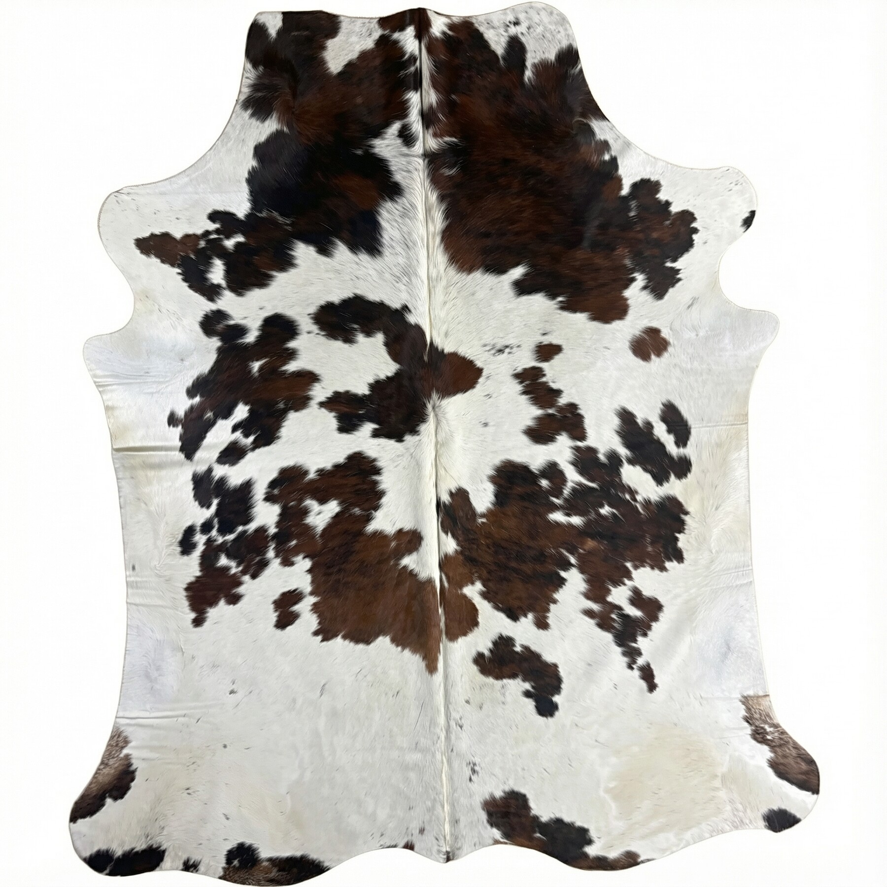 Tapis en peau de vache 231x196 cm - vue de dessus