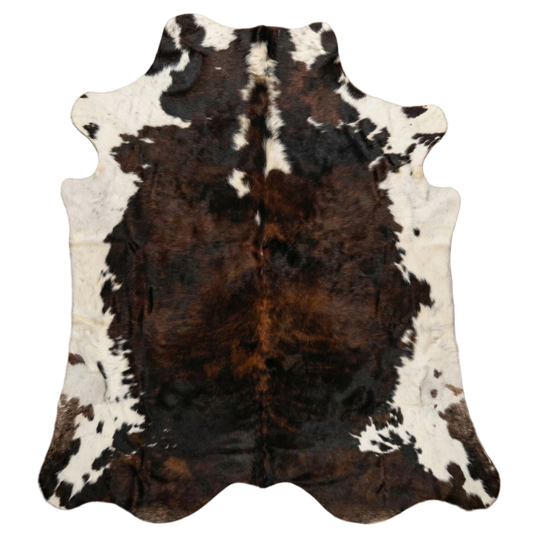 Tapis en peau de vache 227x196 cm - vue de dessus