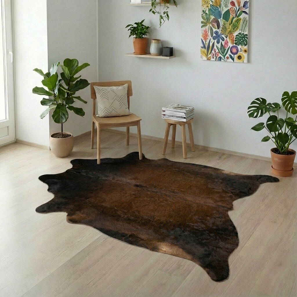 Tapis en peau de vache 223x194 cm - image 1