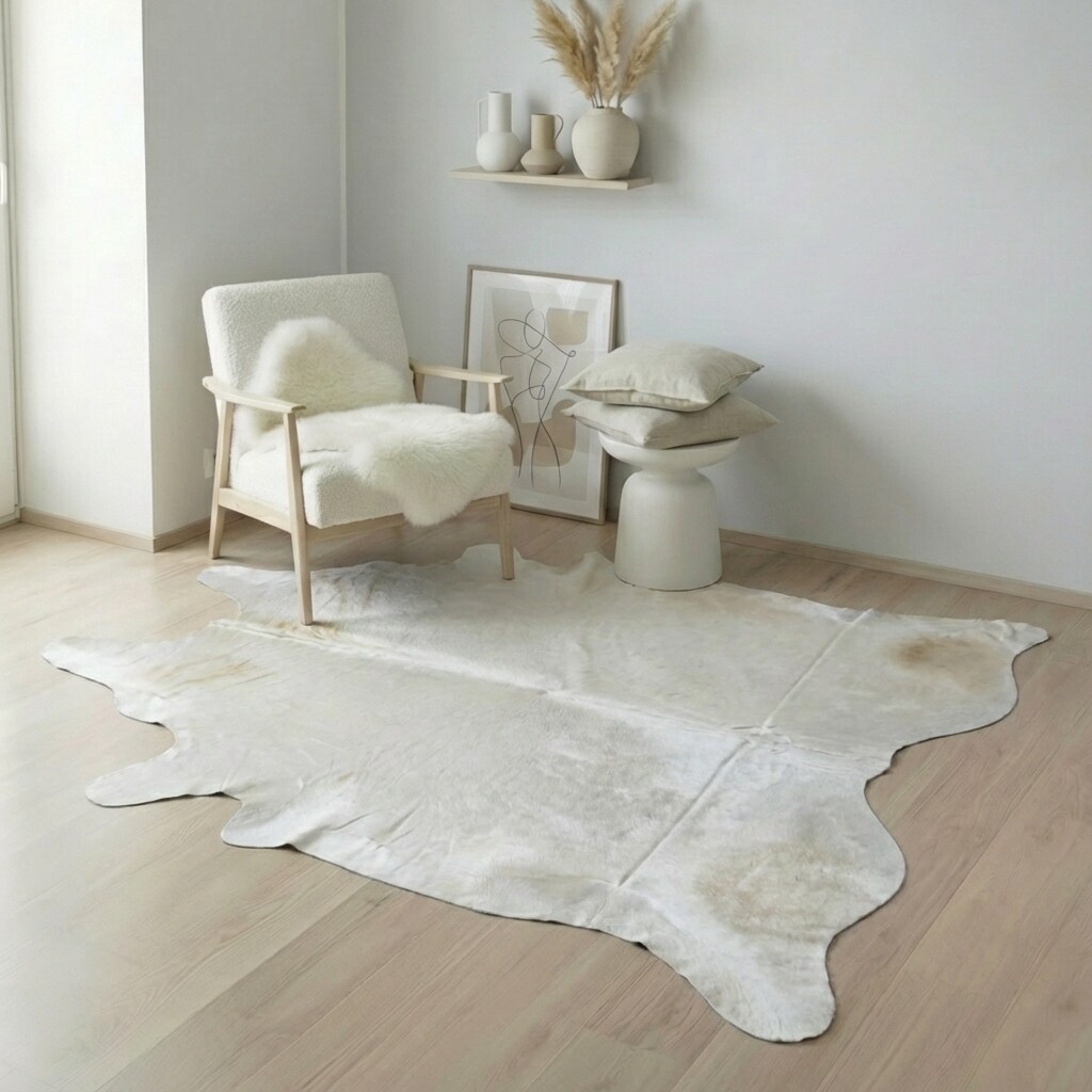 Tapis en peau de vache 239x205 cm - image 1