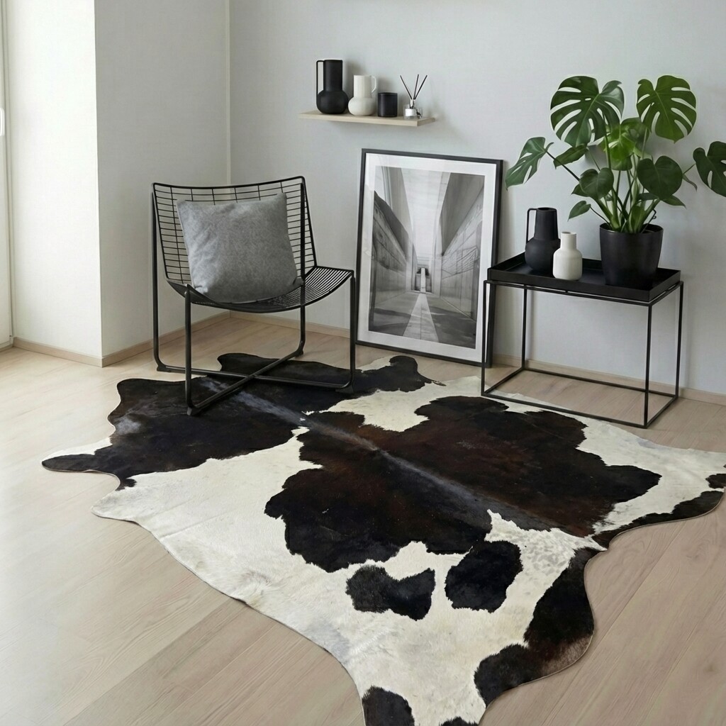 Tapis en peau de vache 234x189 cm - image 1