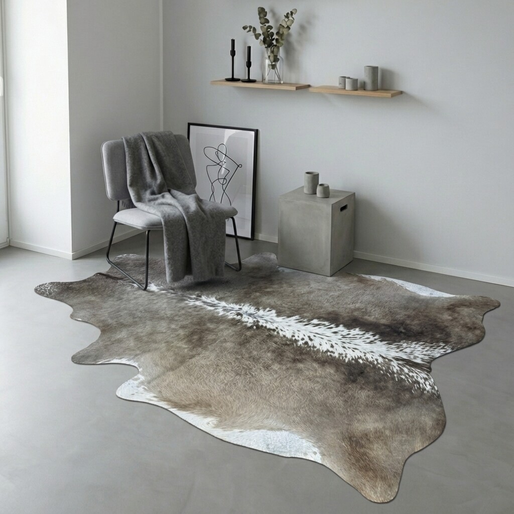 Tapis en peau de vache 220x185 cm - image 1