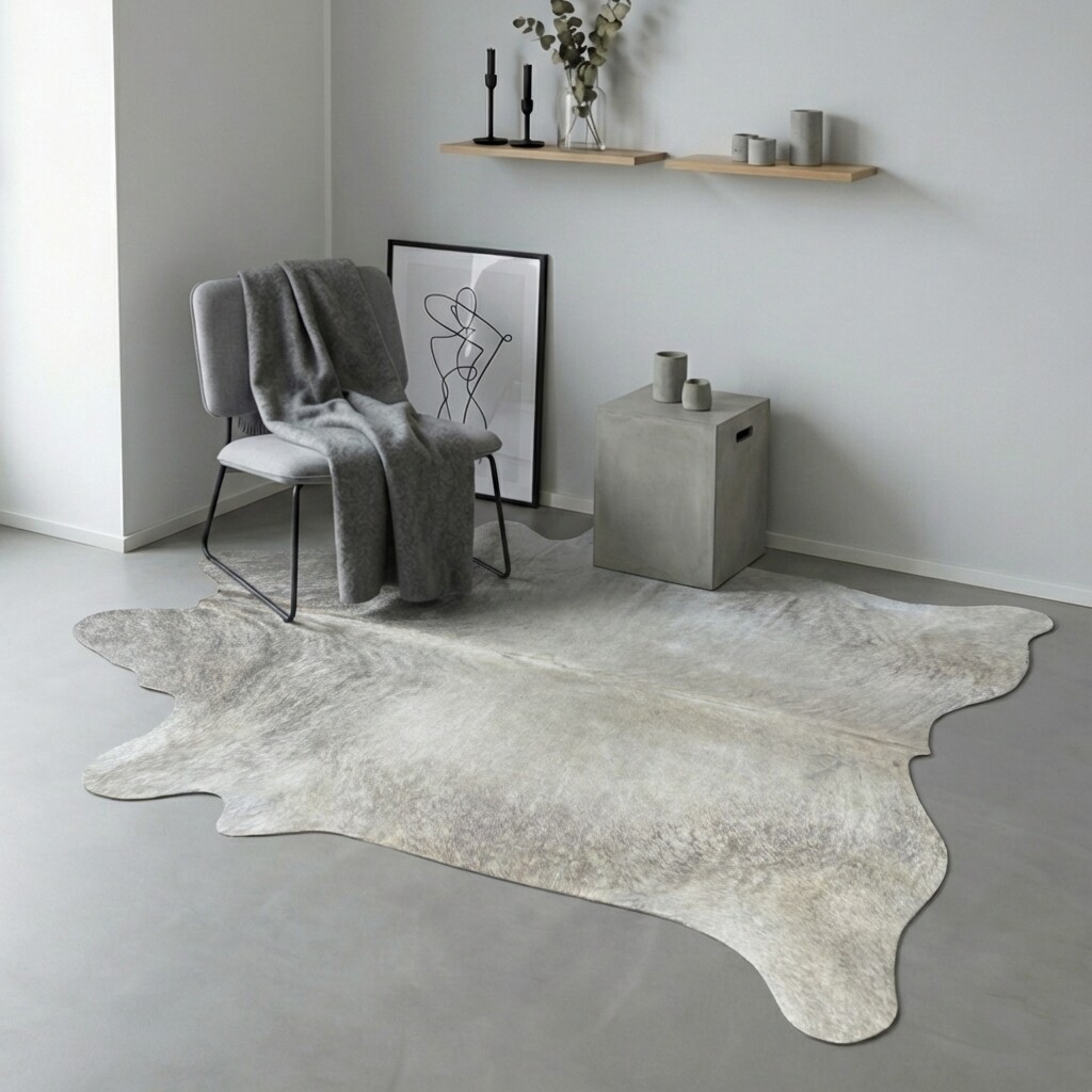 Tapis en peau de vache 201x188 cm - image 1