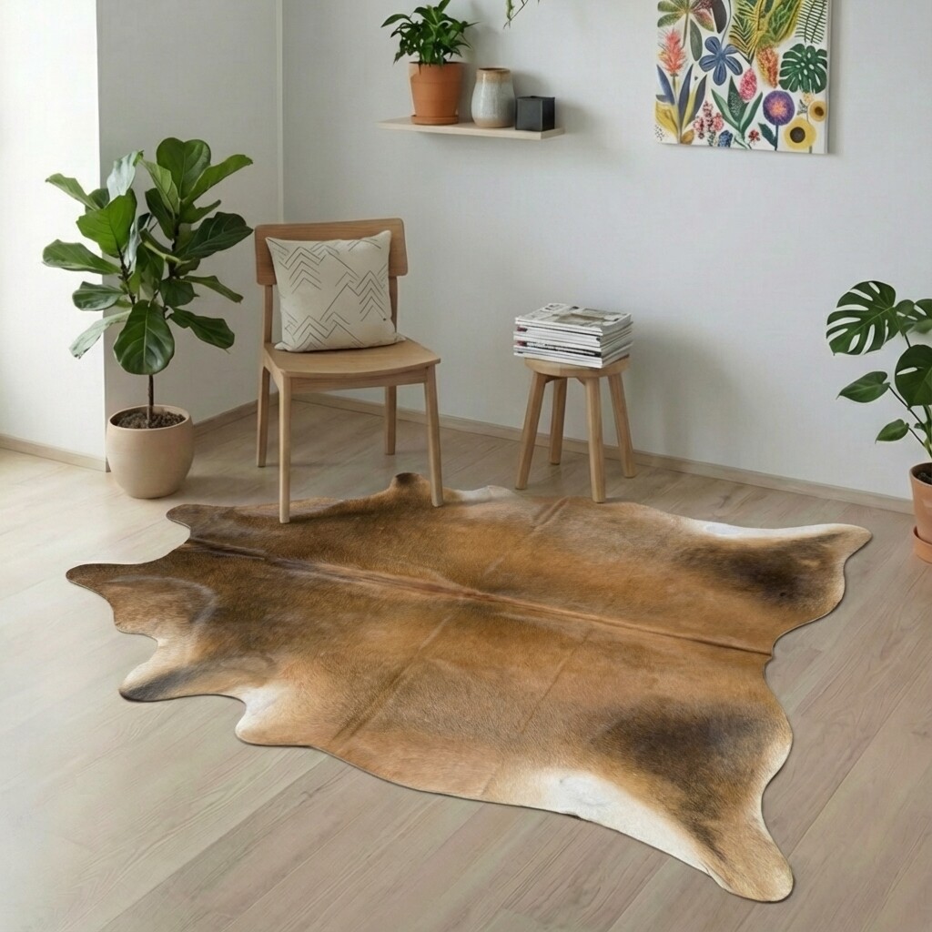 Tapis en peau de vache 229x181 cm - image 1