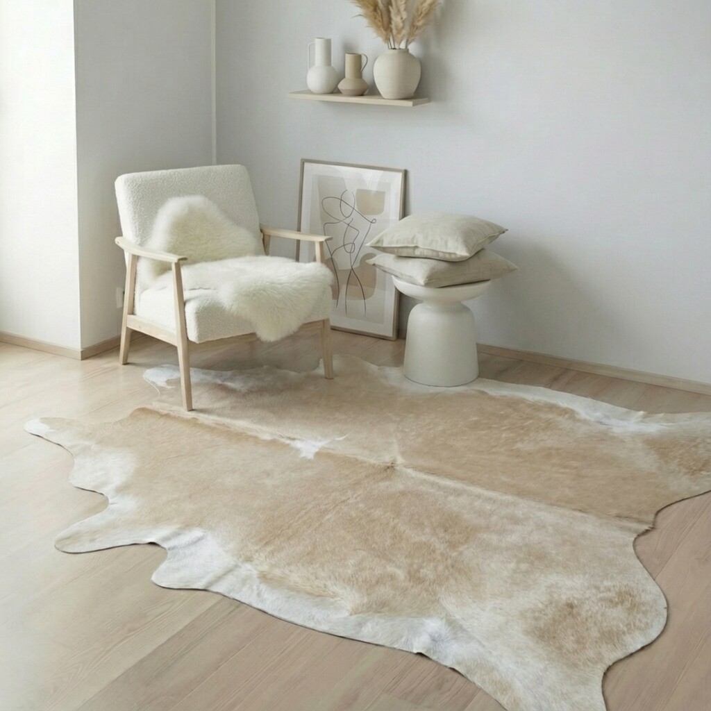 Tapis en peau de vache 209x178 cm - image 1