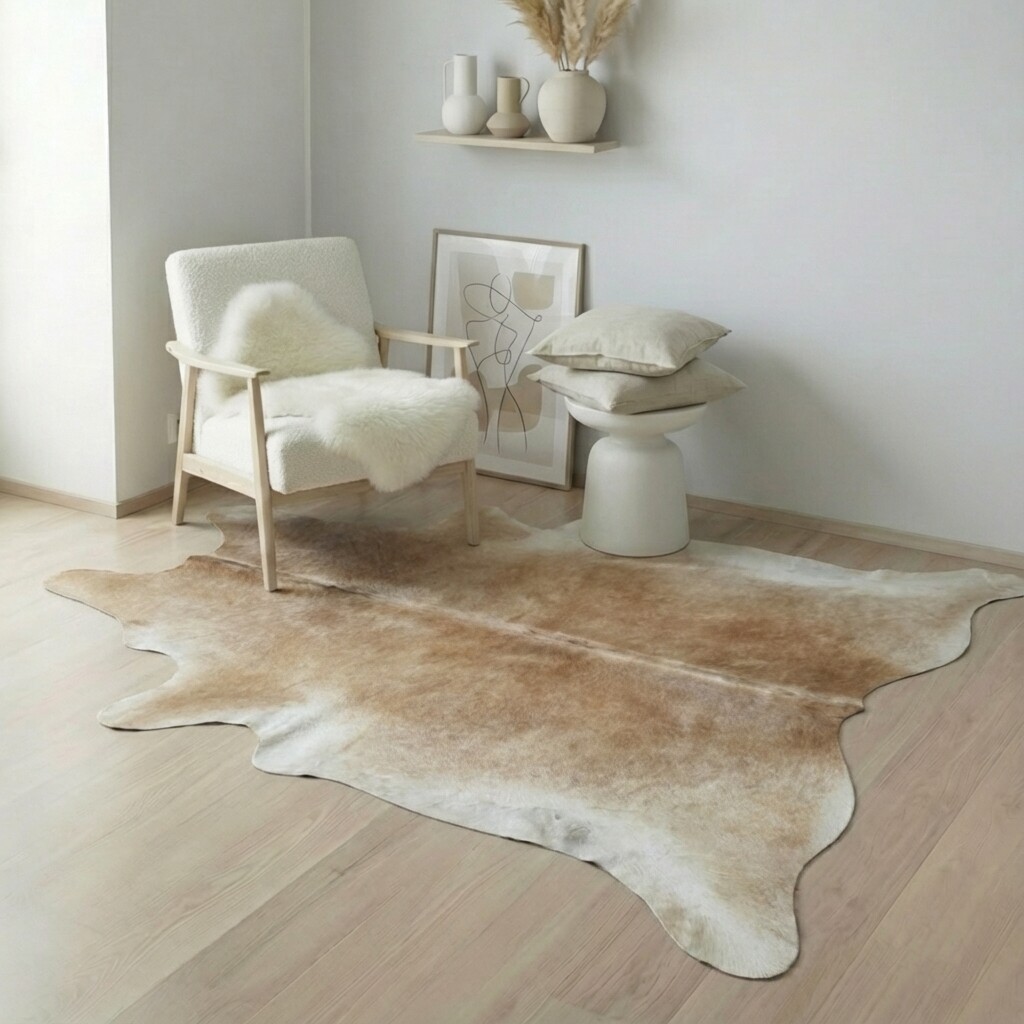 Tapis en peau de vache 224x201 cm - image 1