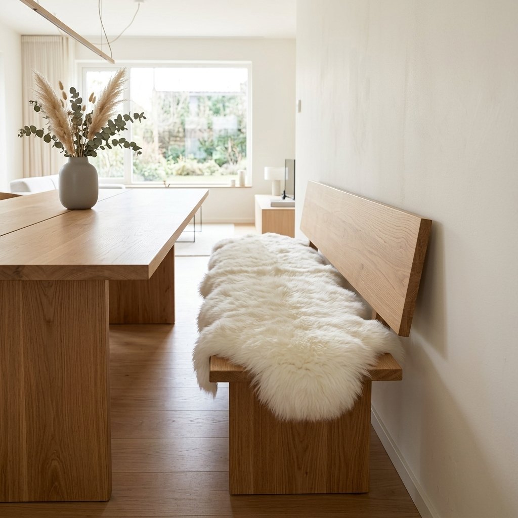 Tapis en peau de mouton blanc – 2 peaux - image 2