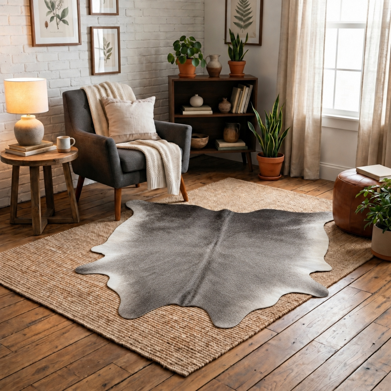 Peau de vache Gris foncé - image 1