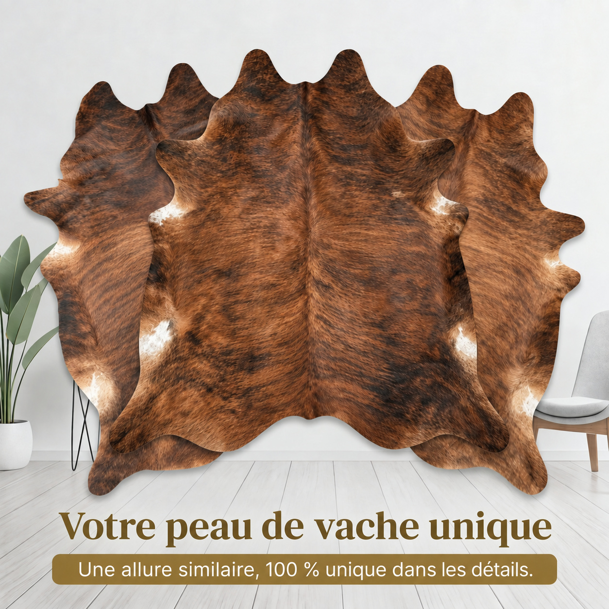 Peau de vache Brun chaud - image 6