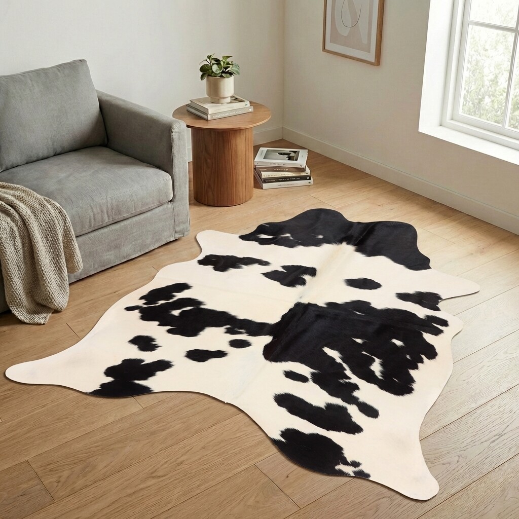 Tapis en peau de vache 200x195 cm - image 1