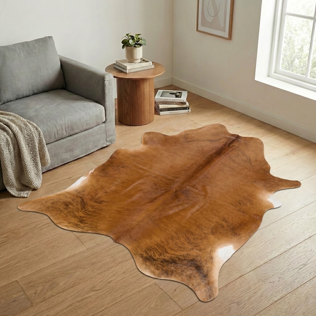 Tapis en peau de vache 193x187 cm - image 1