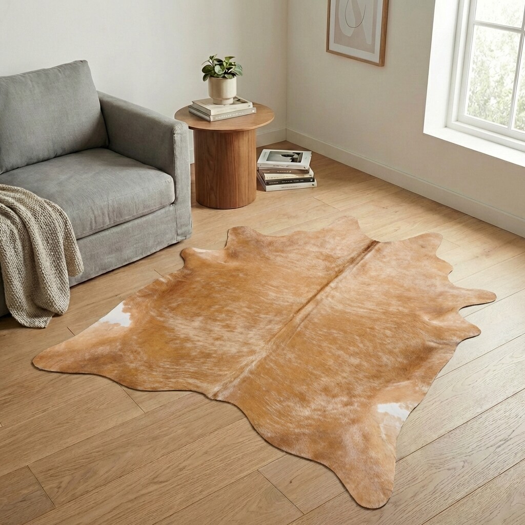 Tapis en peau de vache 198x191 cm - image 1