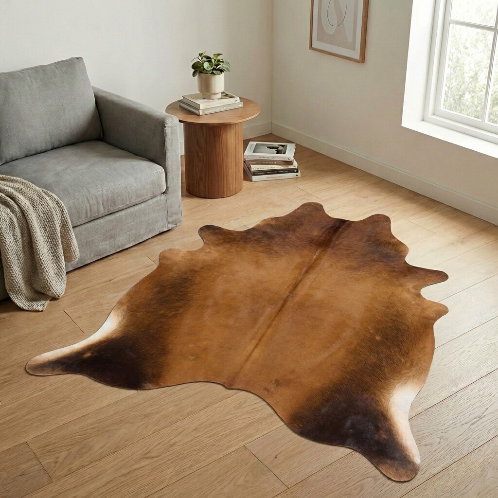 Tapis en peau de vache 210x177 cm - image 1