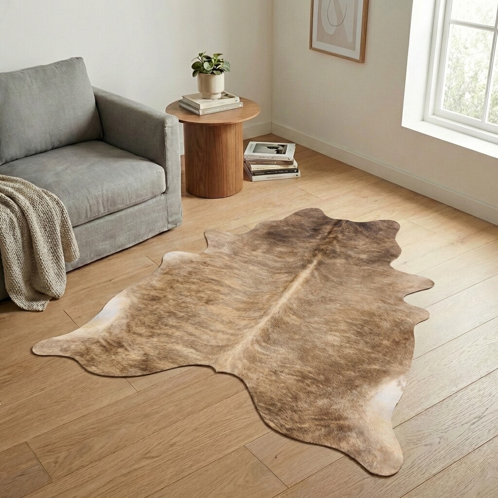 Tapis en peau de vache 208x191 cm - image 1