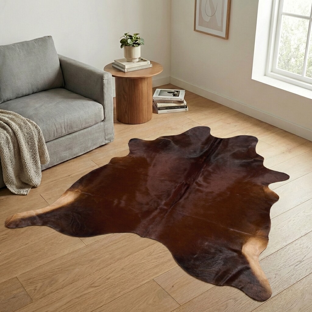 Tapis en peau de vache 215x199 cm - image 1