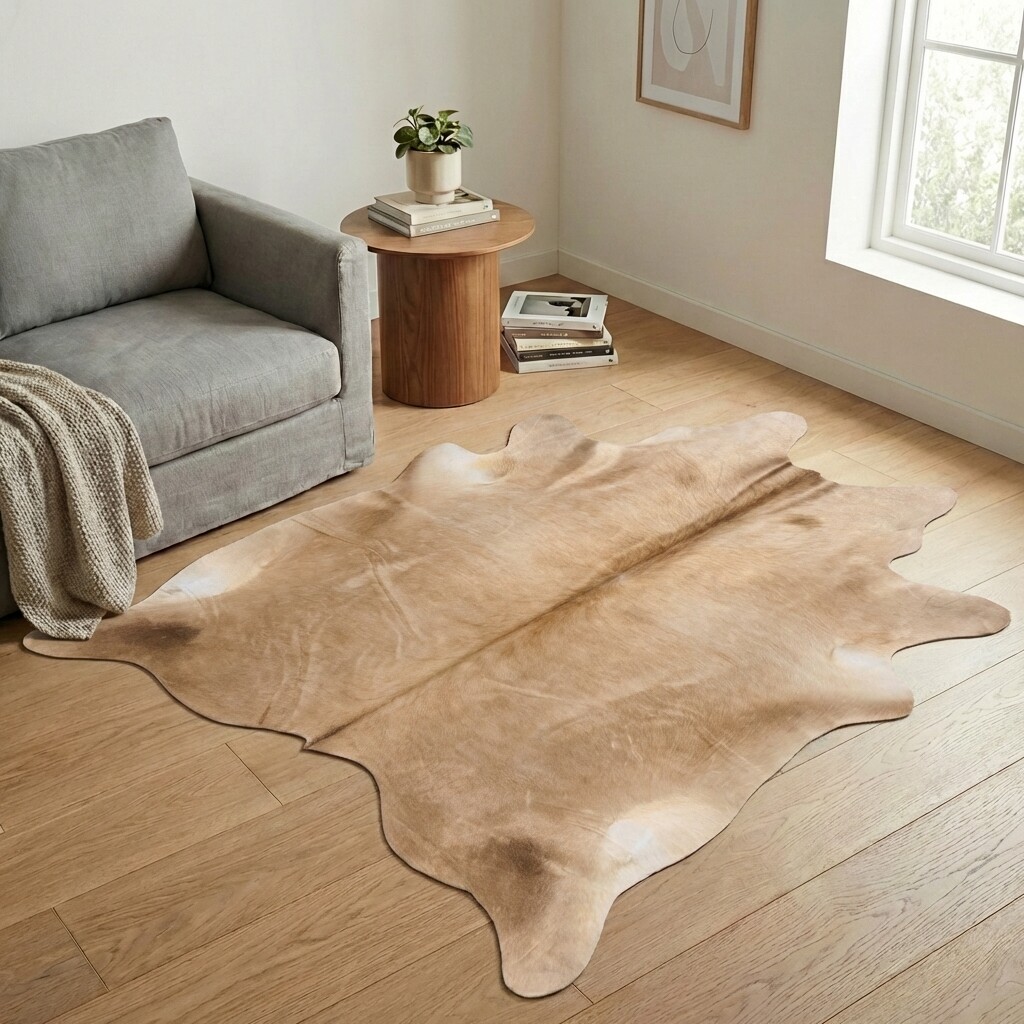 Tapis en peau de vache 199x181 cm - image 1