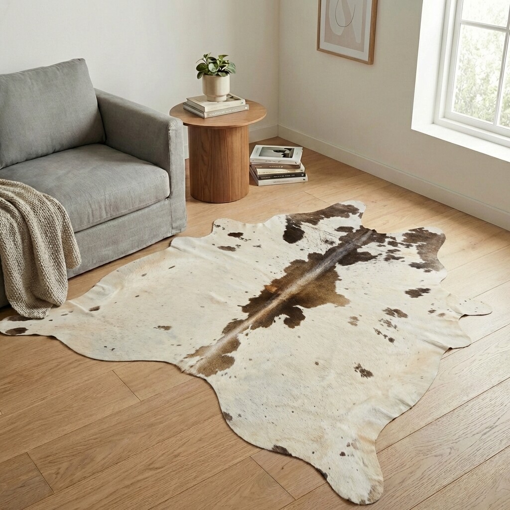 Tapis en peau de vache 213x190 cm - image 1