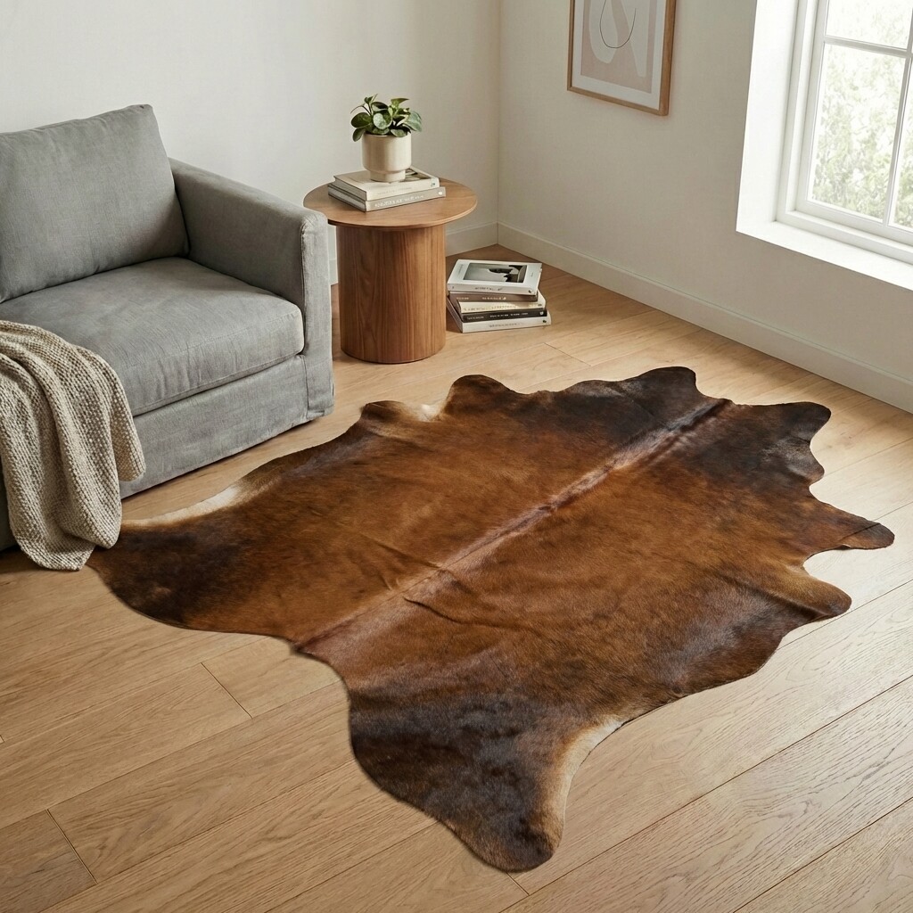 Tapis en peau de vache 201x175 cm - image 1