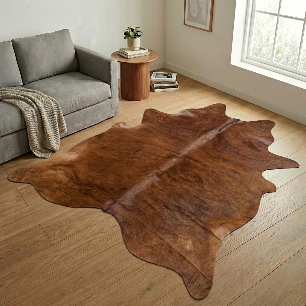 Tapis en peau de vache 247x233 cm - image 1