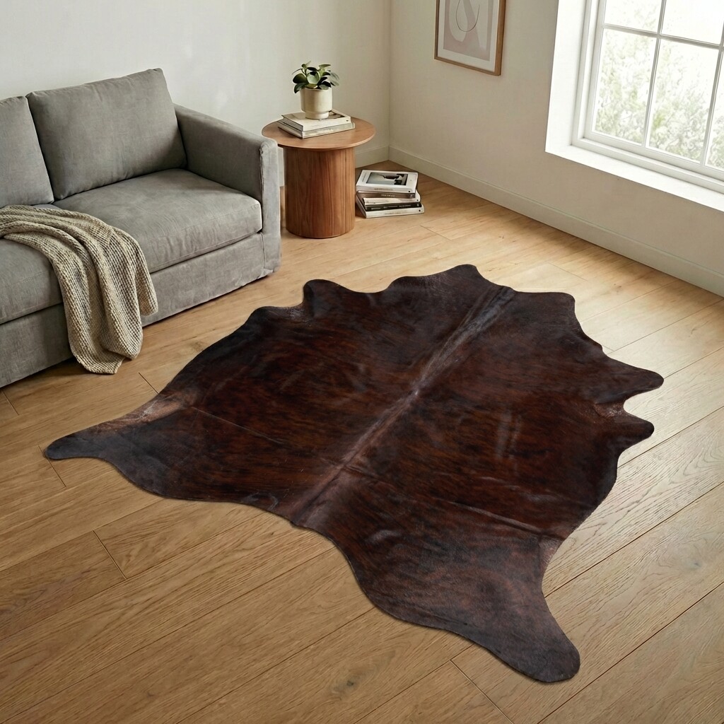 Tapis en peau de vache 238x221 cm - image 1