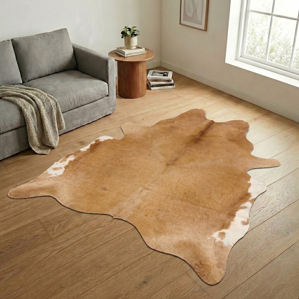 Tapis en peau de vache 251x215 cm - image 1
