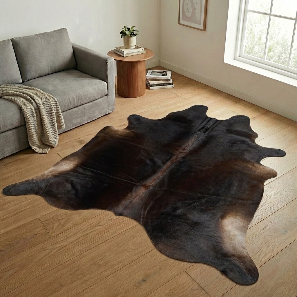 Tapis en peau de vache 264x224 cm - image 1