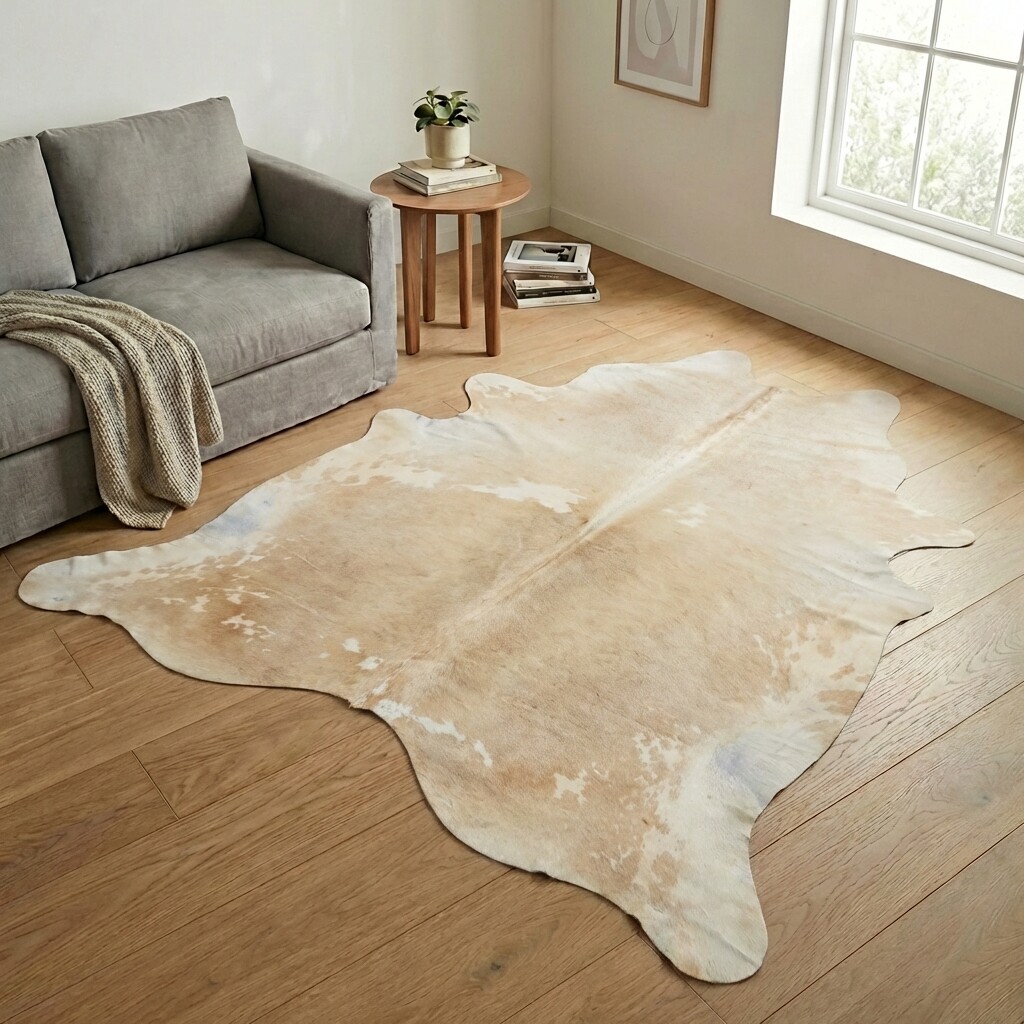 Tapis en peau de vache 243x236 cm - image 1