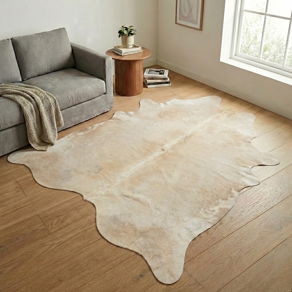 Tapis en peau de vache 249x225 cm - image 1