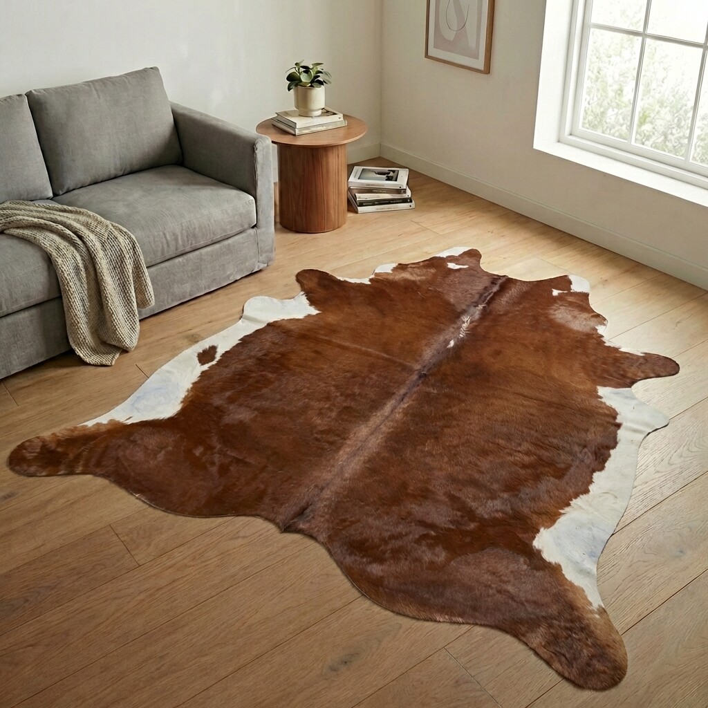 Tapis en peau de vache 256x224 cm - image 1