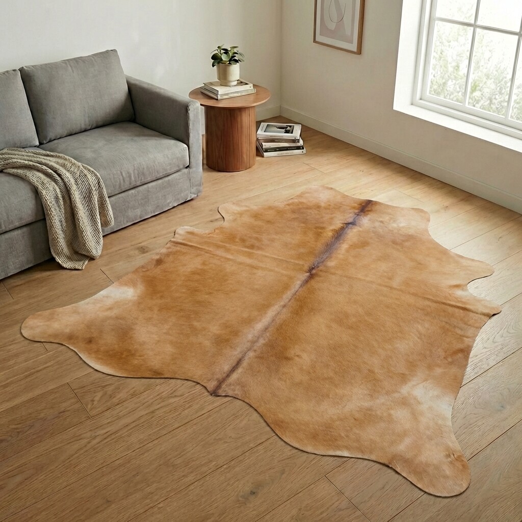 Tapis en peau de vache 234x221 cm - image 1