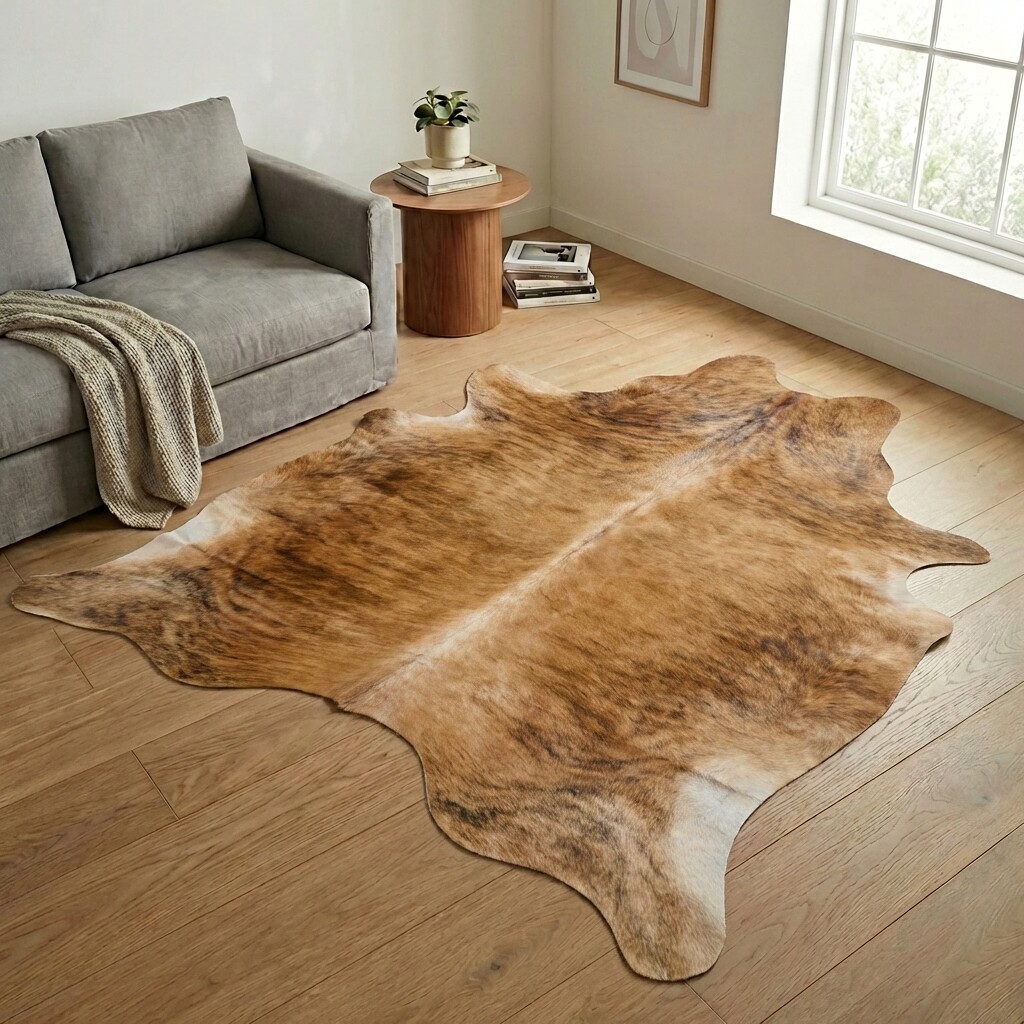 Tapis en peau de vache 247x212 cm - image 1