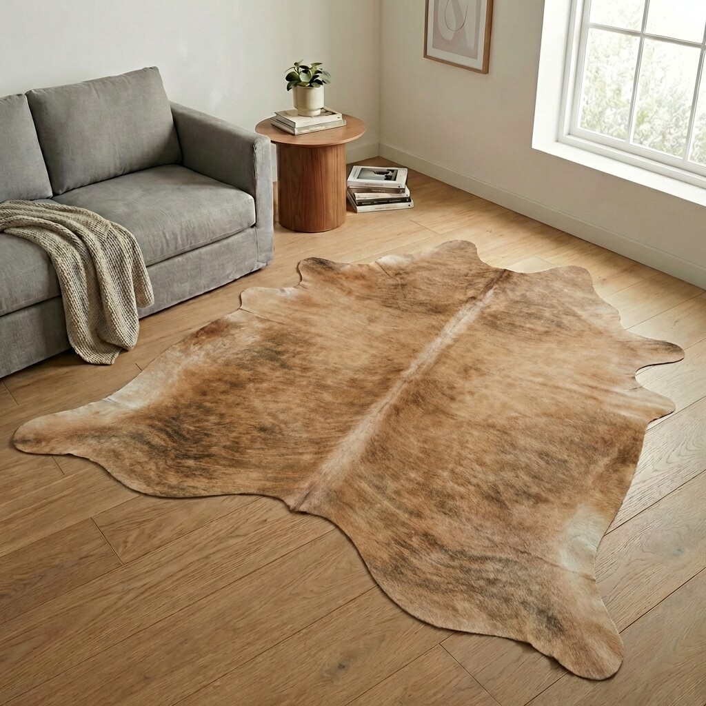 Tapis en peau de vache 250x222 cm - image 1