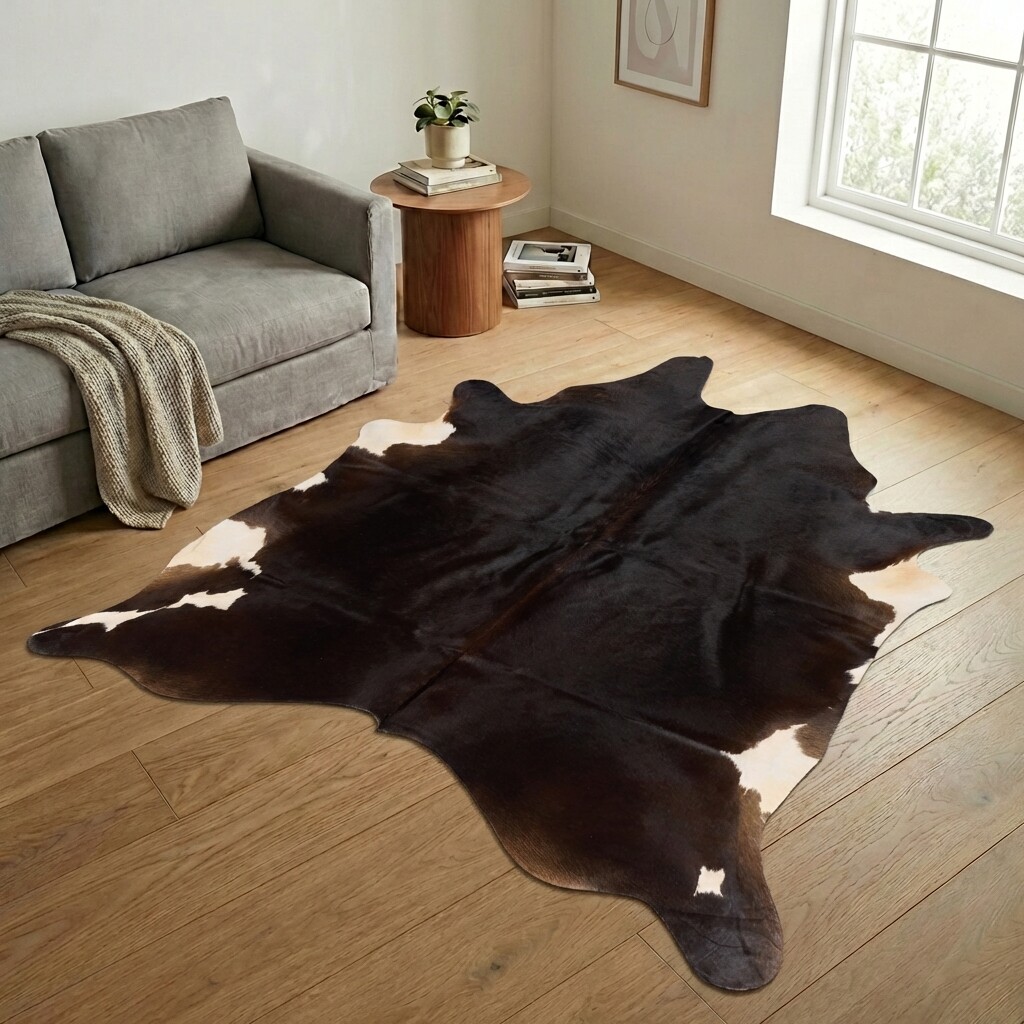 Tapis en peau de vache 254x210 cm - image 1