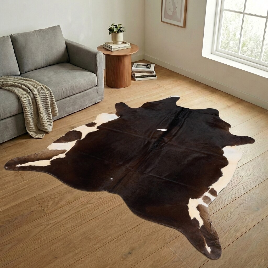 Tapis en peau de vache 246x229 cm - image 1