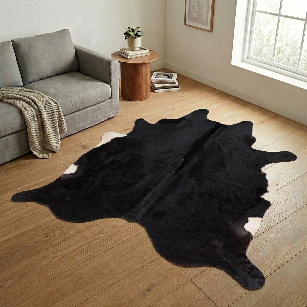 Tapis en peau de vache 242x224 cm - image 1